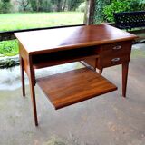Scandinavian teak desk from the 60s, vintage design