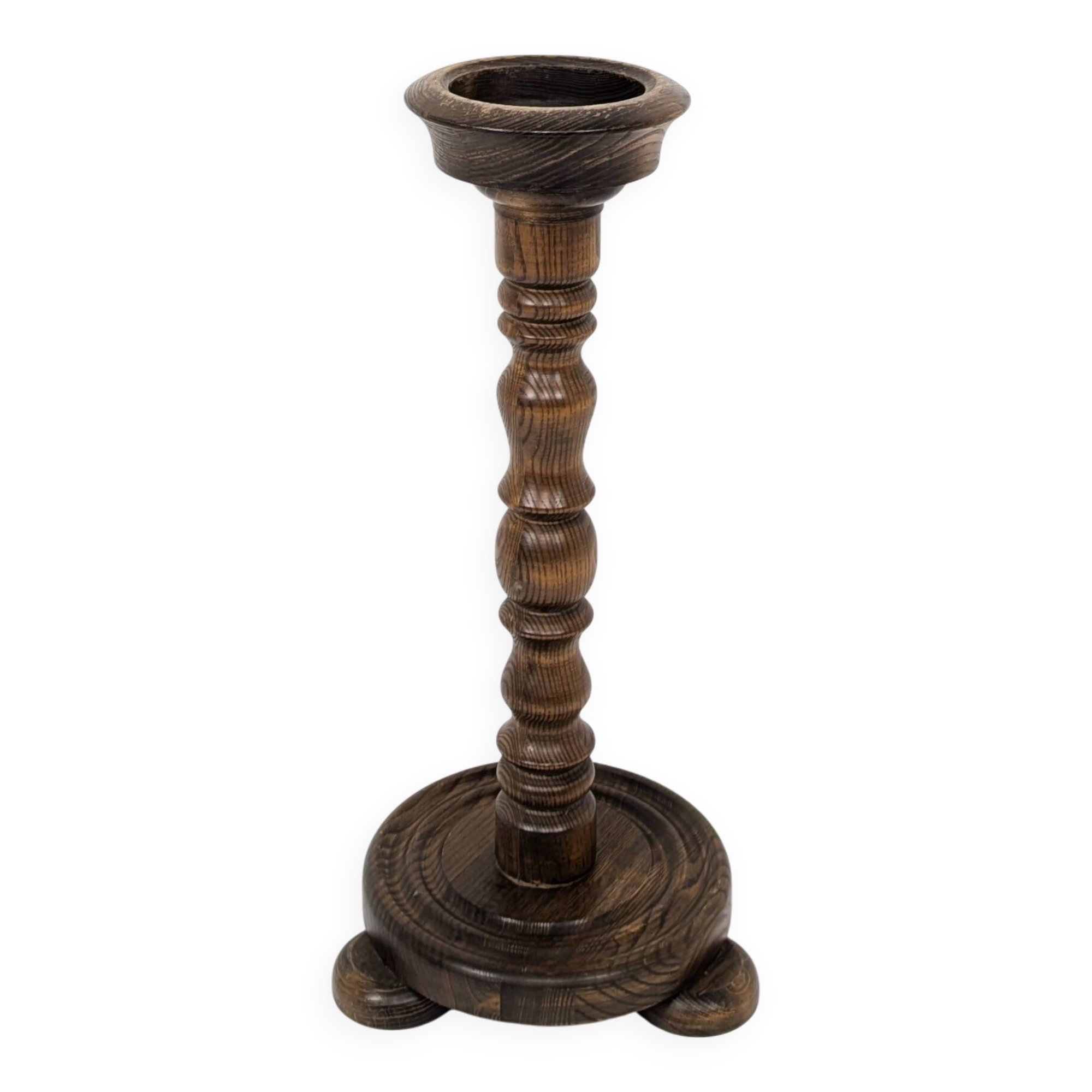 Vintage Chandelier Chauffe-bougie Chaise fleurie Banc de fleurs Table de fleur en bois tourné Bois m