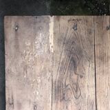 Raw wood farm table coffee table
