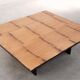 Bamboo coffee table by Axel Vervoordt, Belgium, 1980s