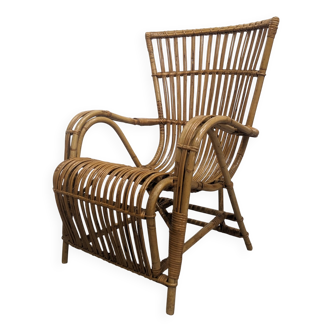 Fauteuil en rotin 70′