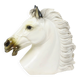 Large Classical Bust Parthenon Horse Greek Style Plaster 39cm
