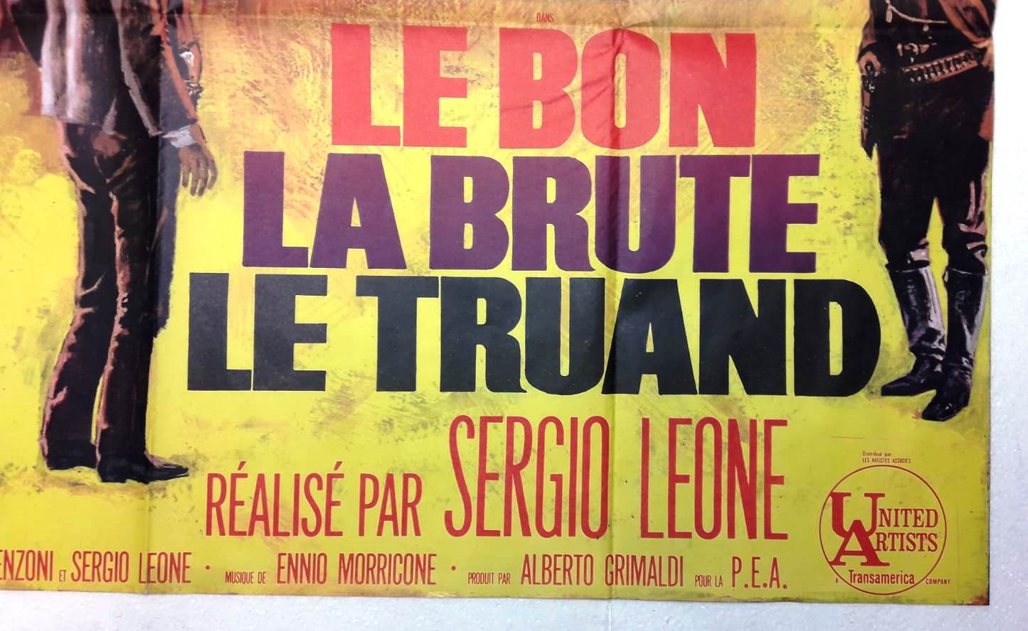 Original movie poster "The Good, The Brute, and the Truand"1968 Sergio Léone,Clint Eastwood...