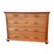 Commode en chêne et marbre