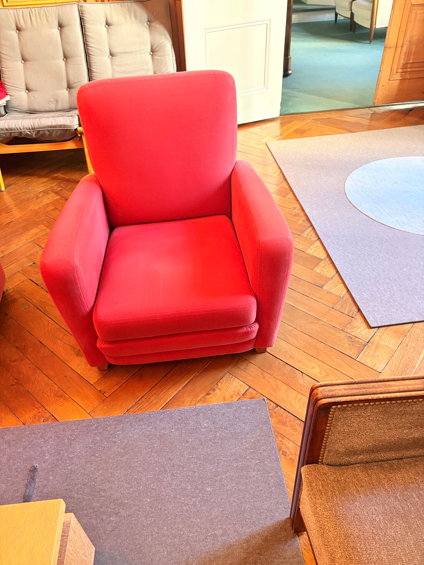 Fabric armchair
