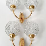 Pair of vintage 1950 wall lamps