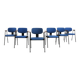 Set of 6 Dining Chairs by Willy Van Der Meeren for Tubax, Belgium, 1950s