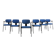 Set of 6 Dining Chairs by Willy Van Der Meeren for Tubax, Belgium, 1950s