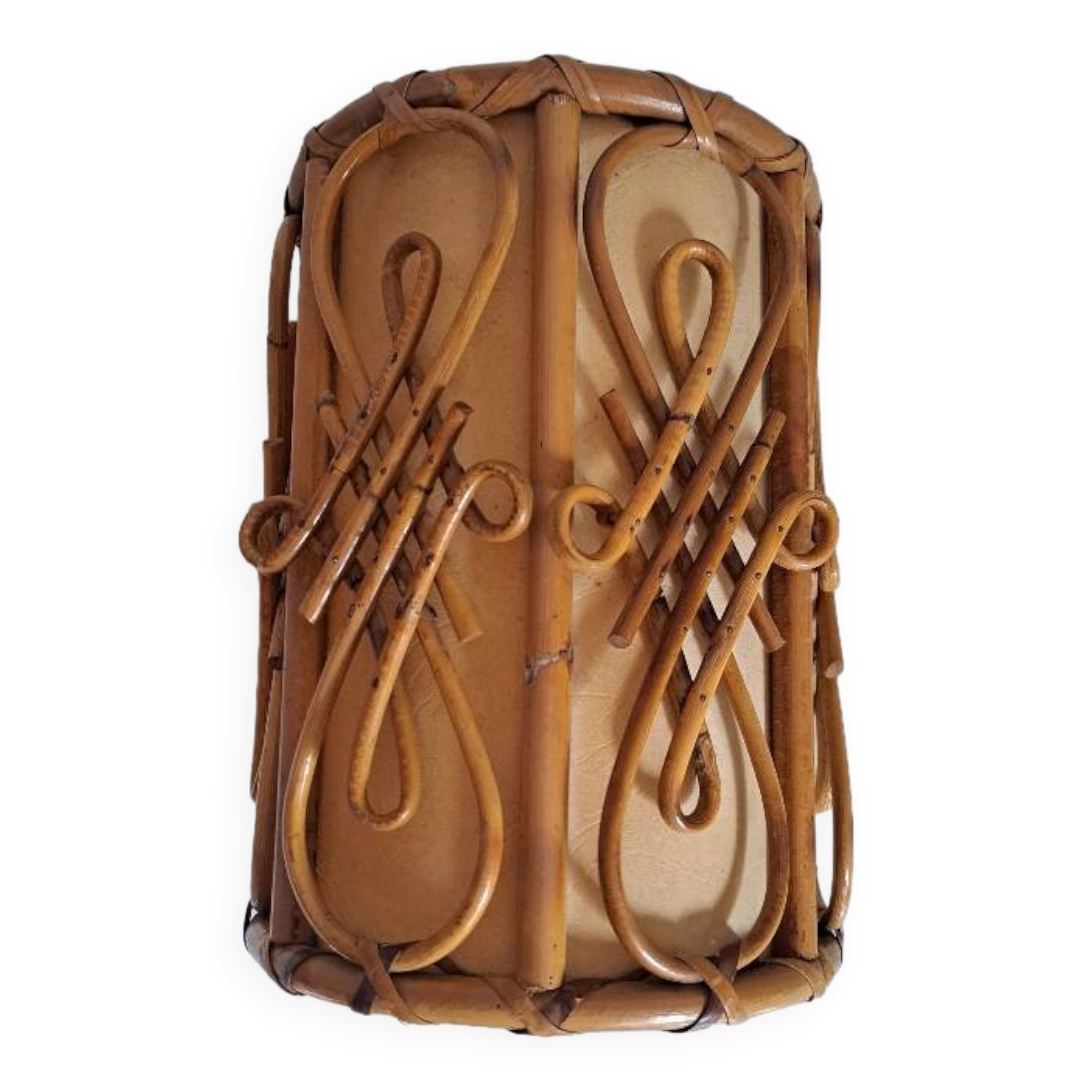 Vintage bamboo wall light