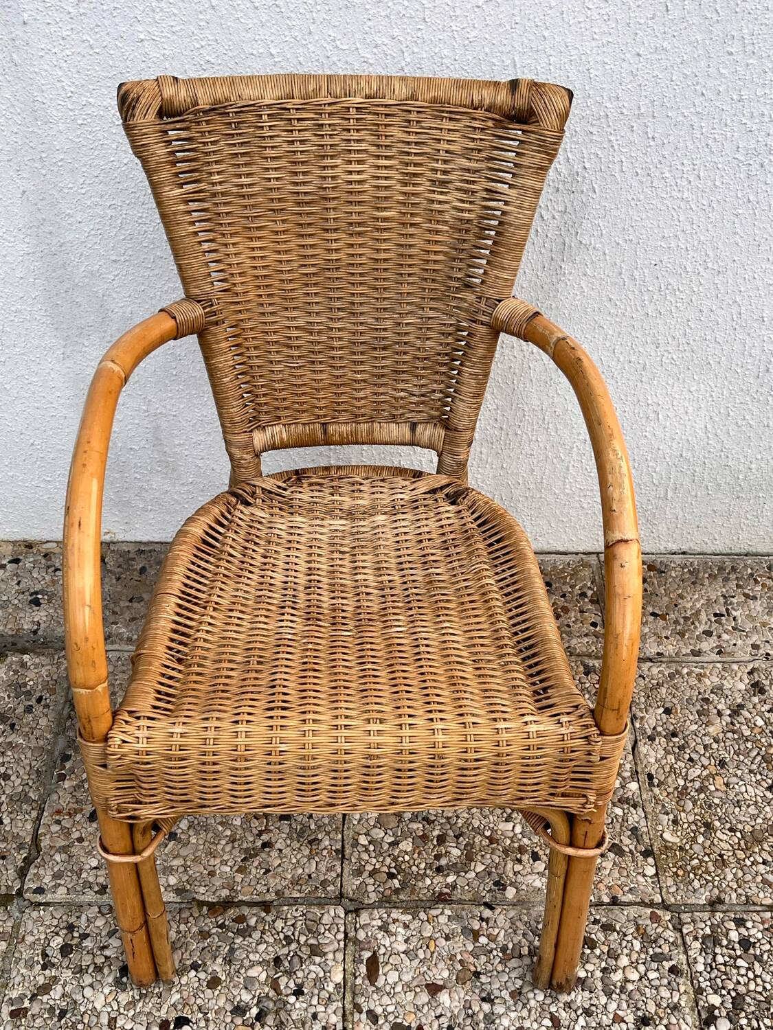 Set of 4 bamboo chairs