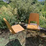 Pair of Baumann stackable Manhattan chairs