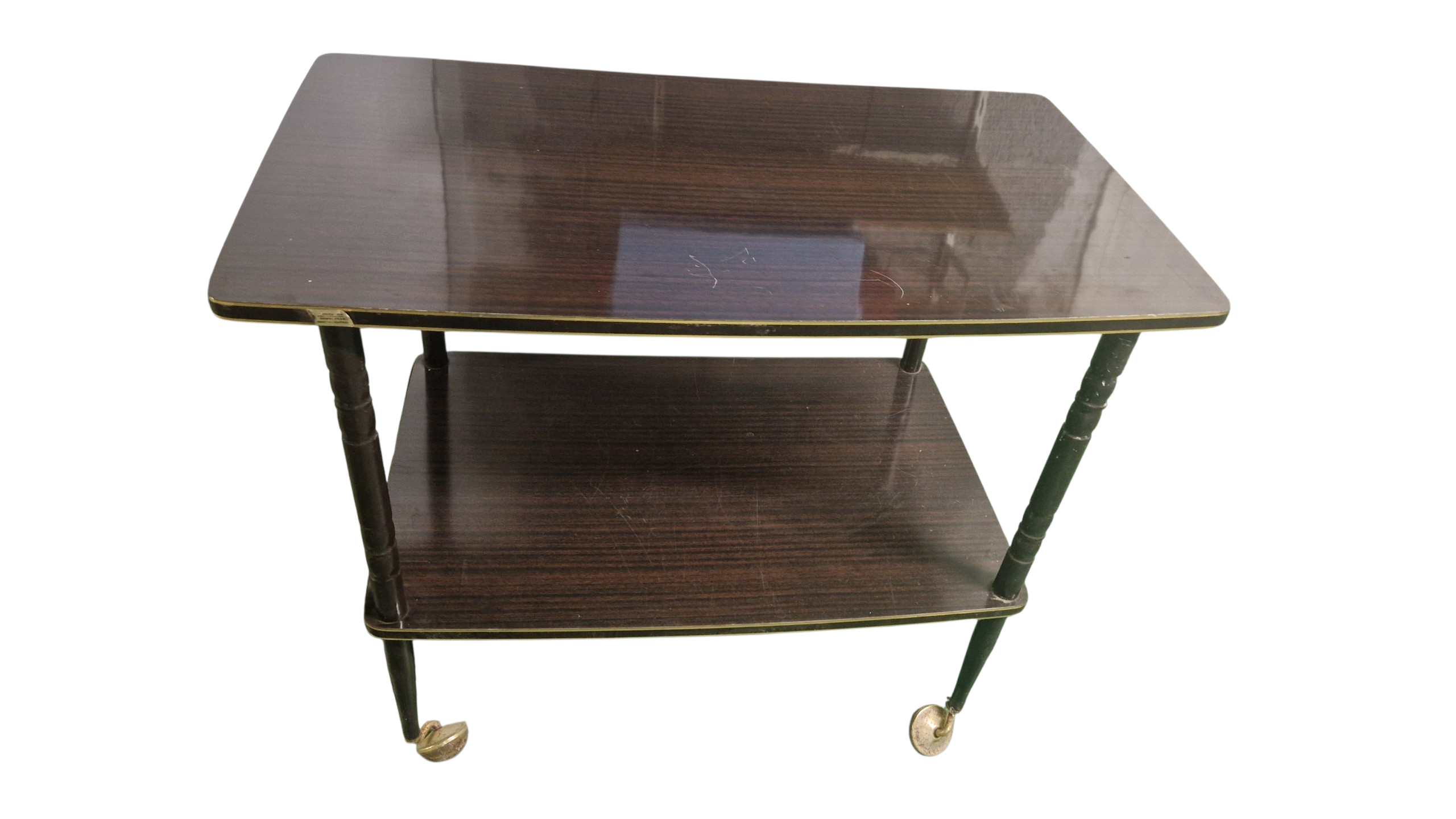 Formica rolling tables. Vintage 70s.