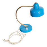 Lampe cocotte bleue et or à poser flexible