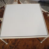 Coffee table by Knüll Schuktz in aluminum years 1960