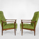 Paire de fauteuils scandinaves, mid-century