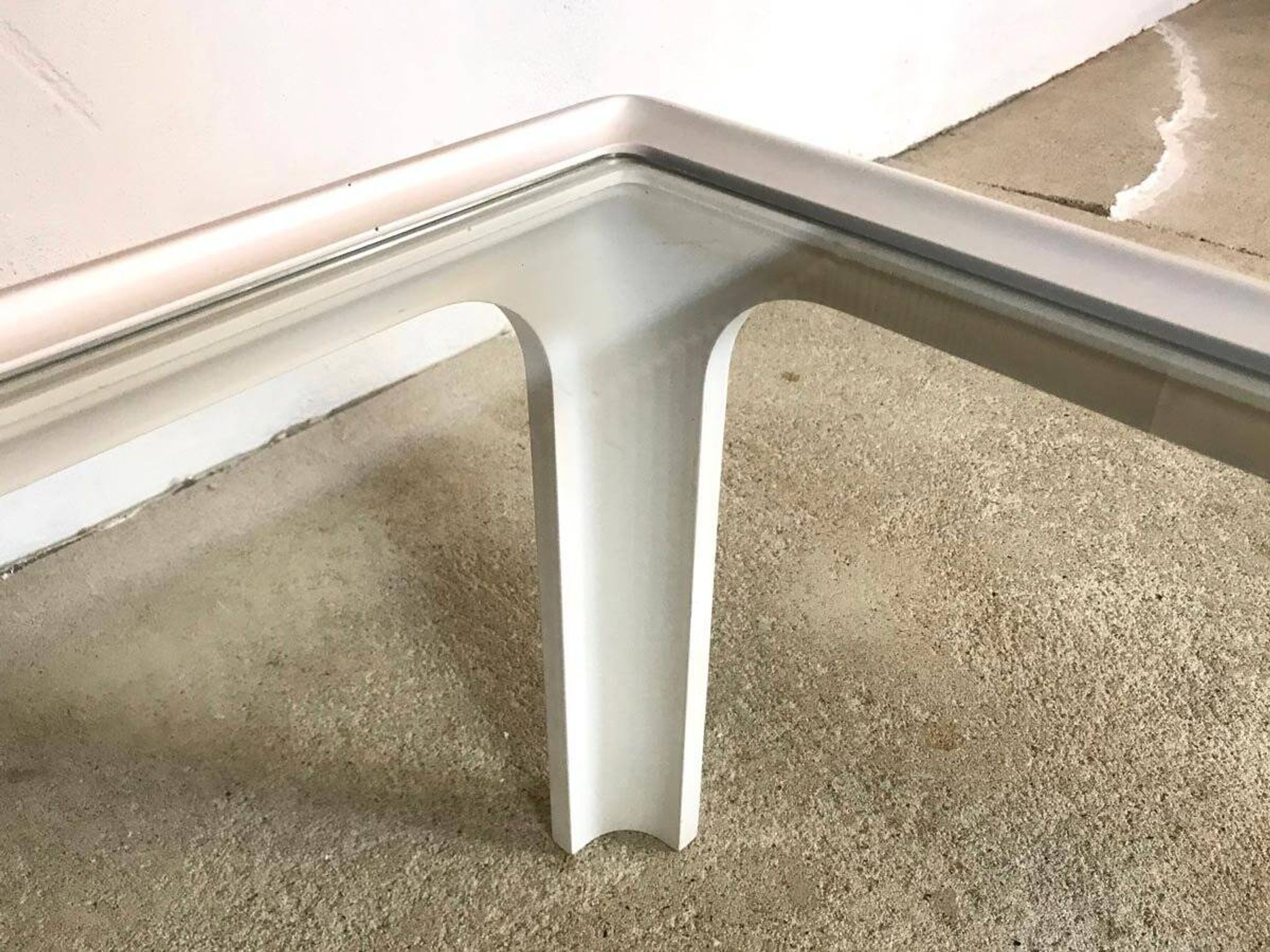 Coffee table with glass top by Peter Ghyczy for Horn Collection, 1960s