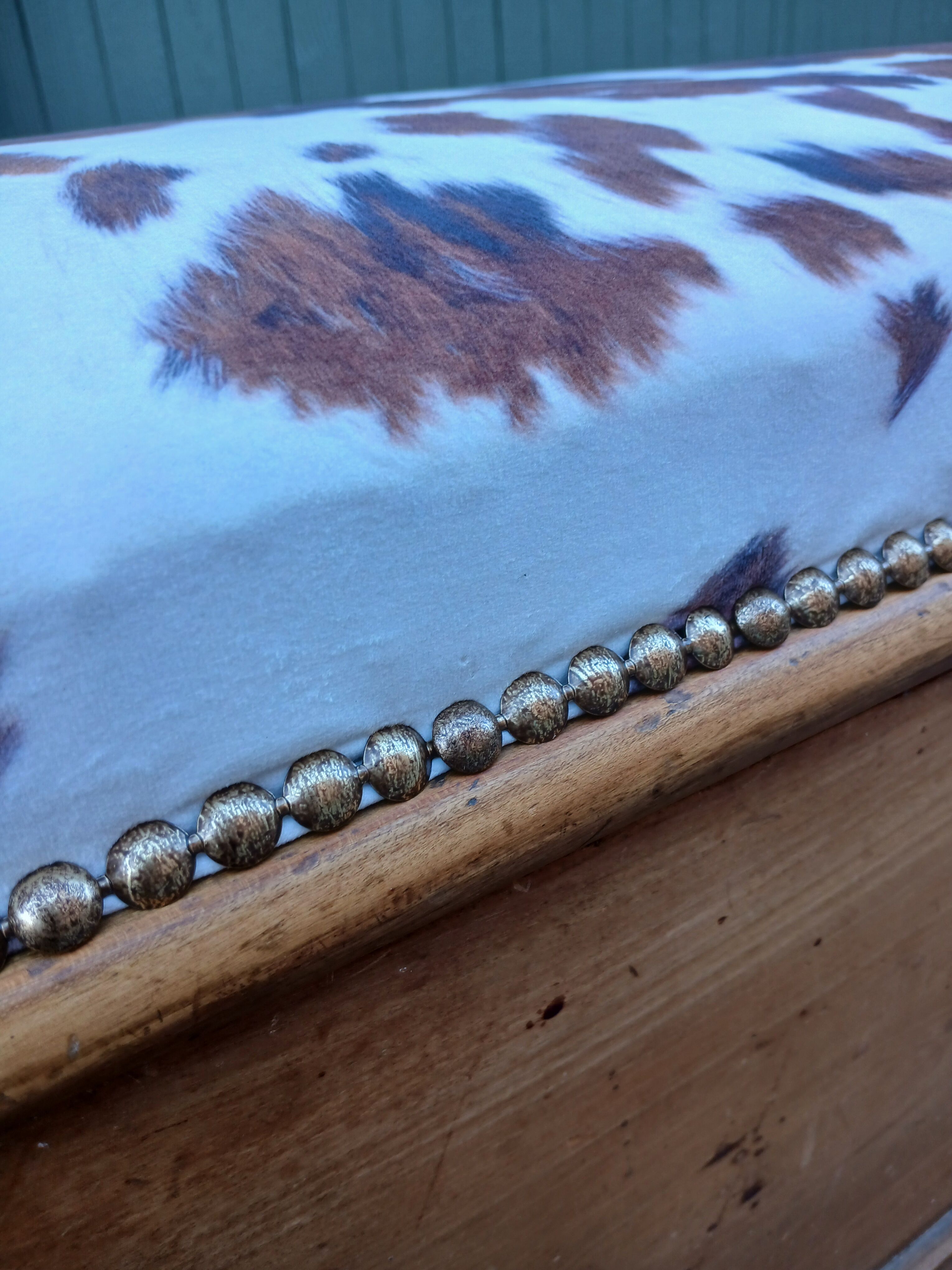 Revisited antique wooden chest