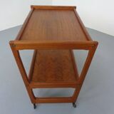 Teak Bar Cart by Holger Georg Jensen for Kubus, Denmark, 1960s