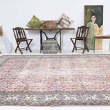 8' x 11' Pink Turkish Vintage Rug - 247x349 cm
