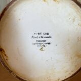Old earthenware pitcher Digoin Sarreguemines Mary Lou