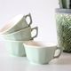 Ensemble de 4 tasses vertes et beiges Villeroy et Boch, vintage