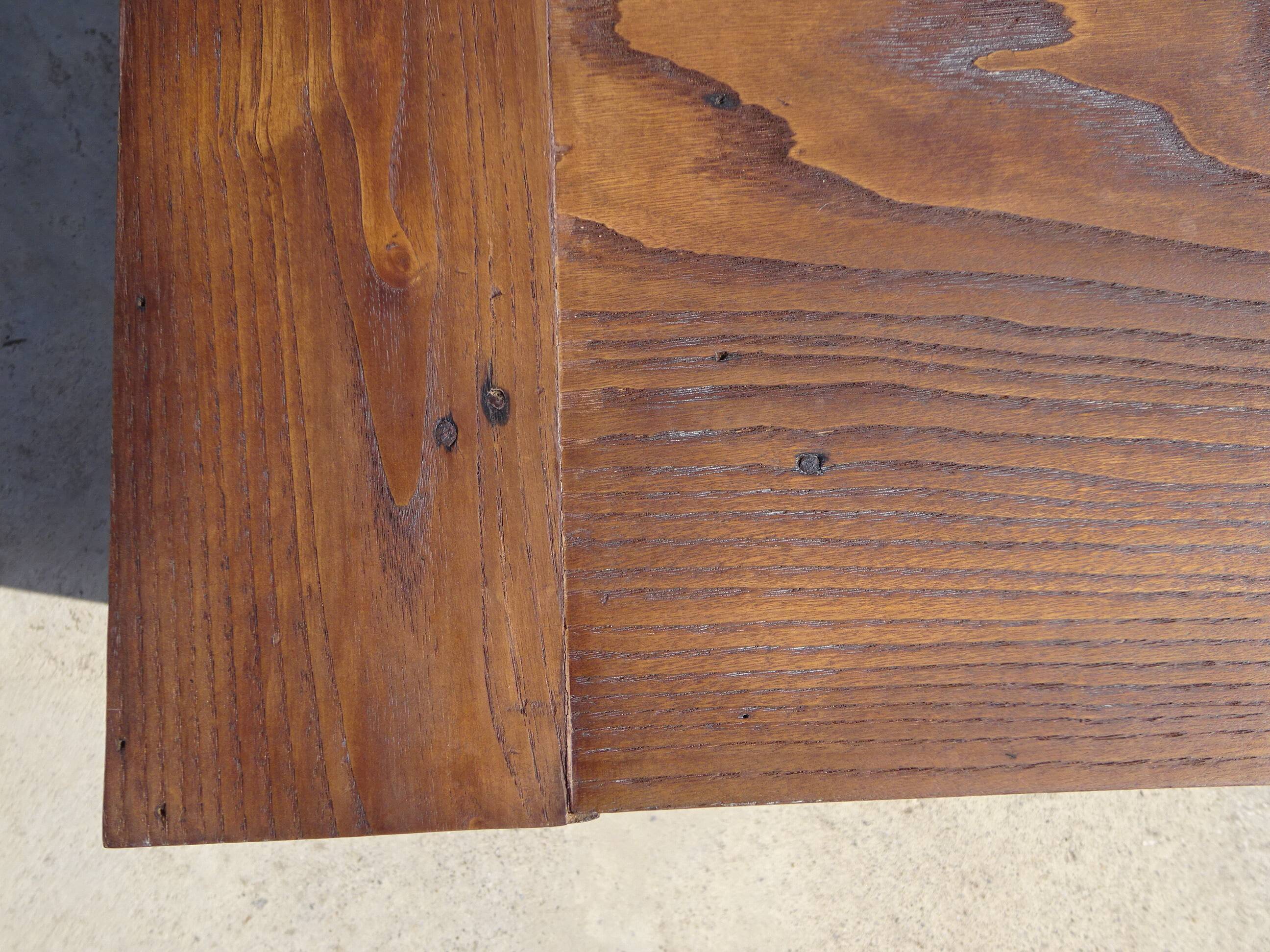 Restored solid oak farmhouse table