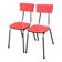 Pair of red Formica chairs Roc 1960