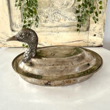 Duck Serving Platter – Vintage French EPNS Silver Plated Game Dish