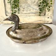 Duck Serving Platter – Vintage French EPNS Silver Plated Game Dish