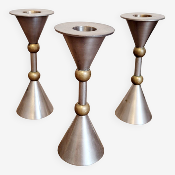 Trio of candle holders