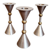 Trio de bougeoirs