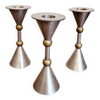 Trio of candlesticks