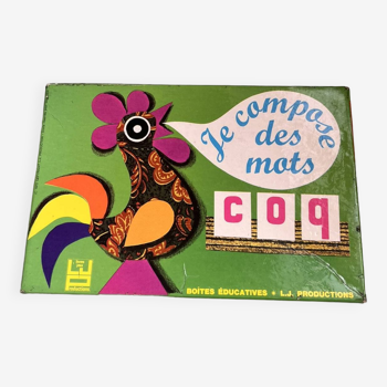 Jeu "Je compose des mots" vintage 1970