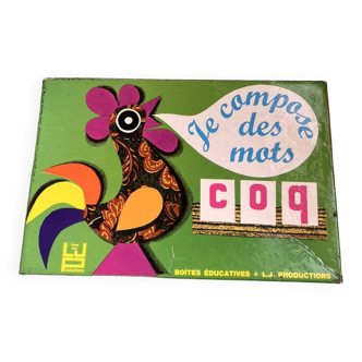 Jeu "Je compose des mots" vintage 1970