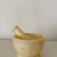 Alabaster mortar and pestle