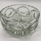 FRUIT CUTTER, SALAD BOWL in Solid CRYSTAL decorated with Hand-Cut PATTERNS