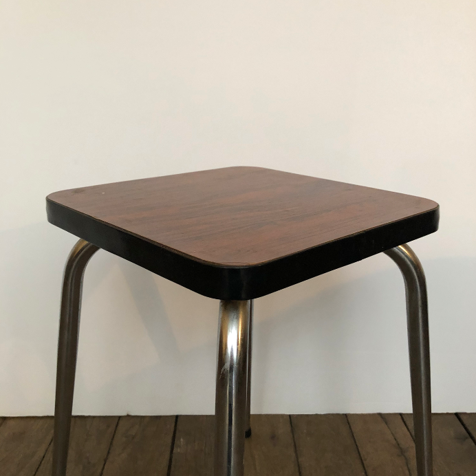Brown formica stool