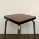 Brown formica stool