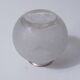 vase en verre granité blanc et or Vintage