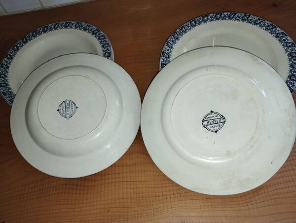 Service Vintage Salins “Henri II” – 8 Assiettes Plates & 5 Assiettes Creuse