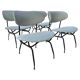 Set of 4 lounge chairs designed by Gastone Rinaldi, Italy, 1950s