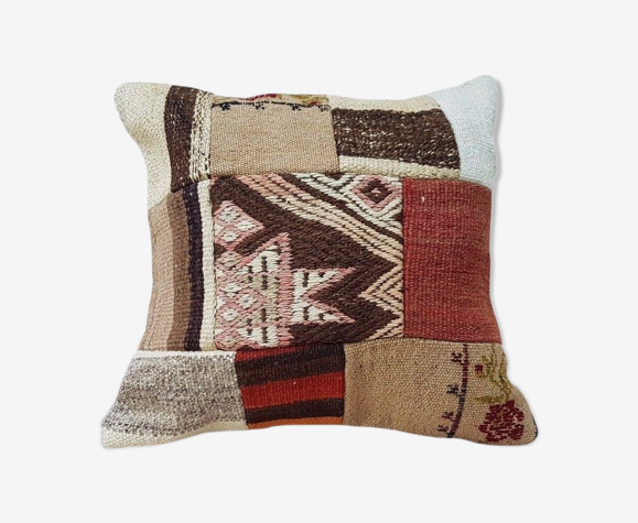 Oreiller turc fait main de kilim 40 x 40 cm