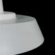 Rare Ernst Voss pendant lamp / glass / teak / aluminium / mid-century Danish modern design / 1960s