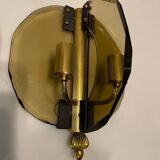 Italian Smoked Cut Glass Wall Lights, Set of 3