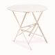 Table pliante ronde française vintage en fer