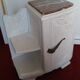 Art Deco bedside table top red marble