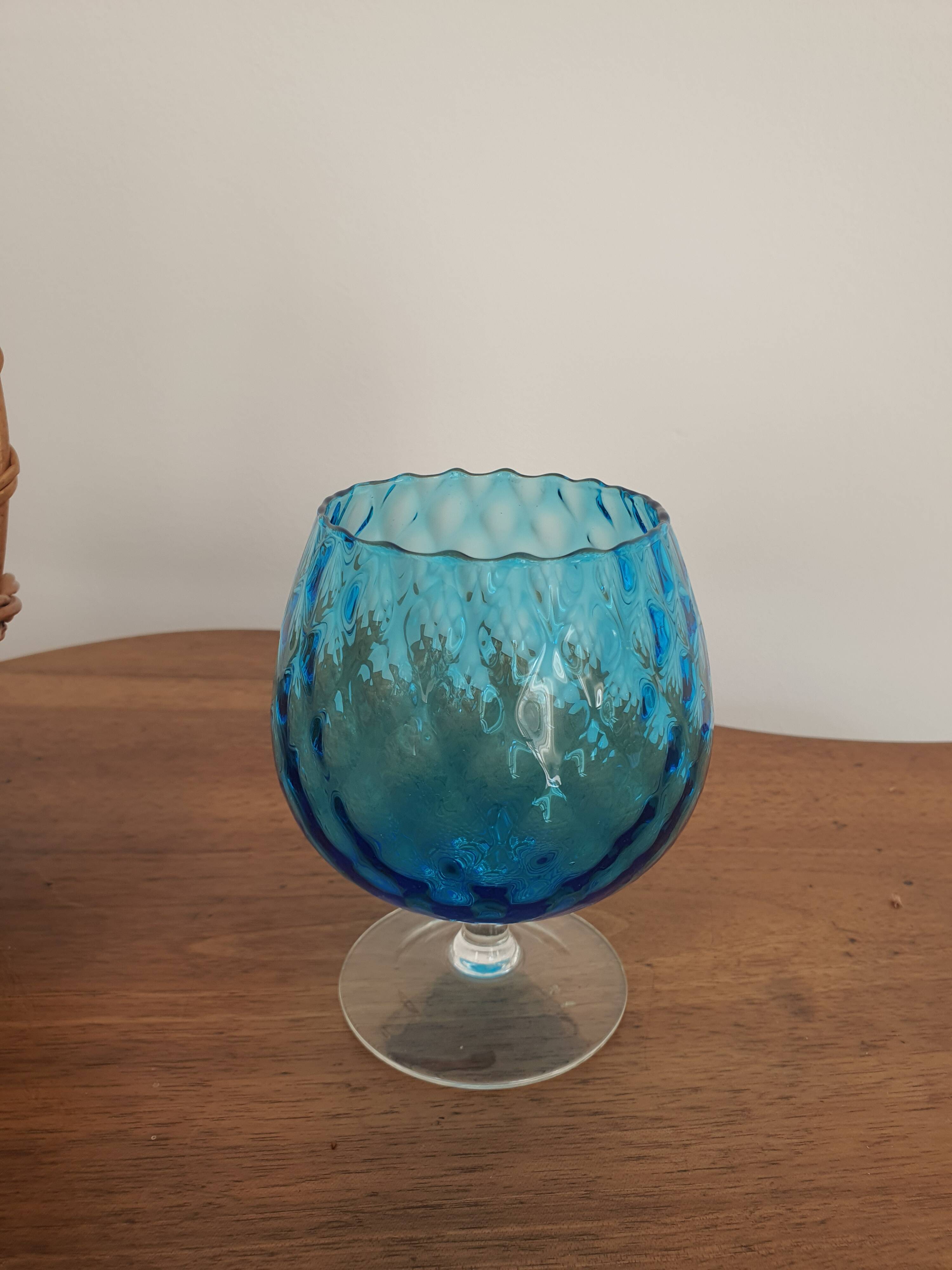Blue balloon vase