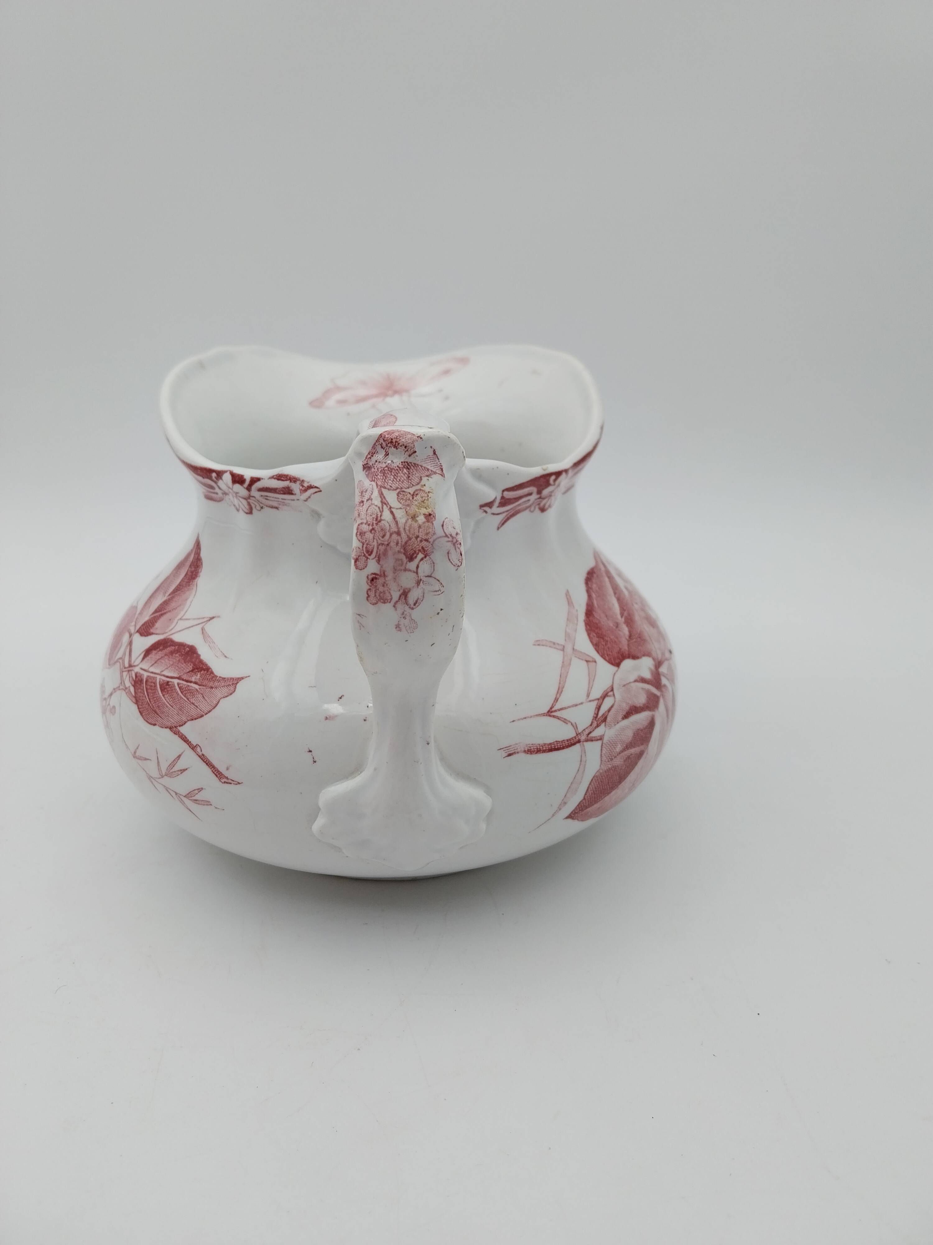 Broc Joufflu Old Pitcher Terre De Fer Creil And Montereau Lilac