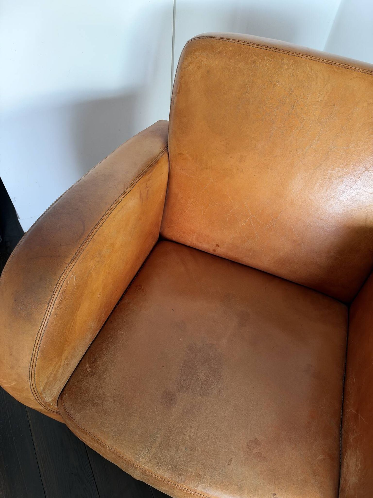 Fauteuil en cuir