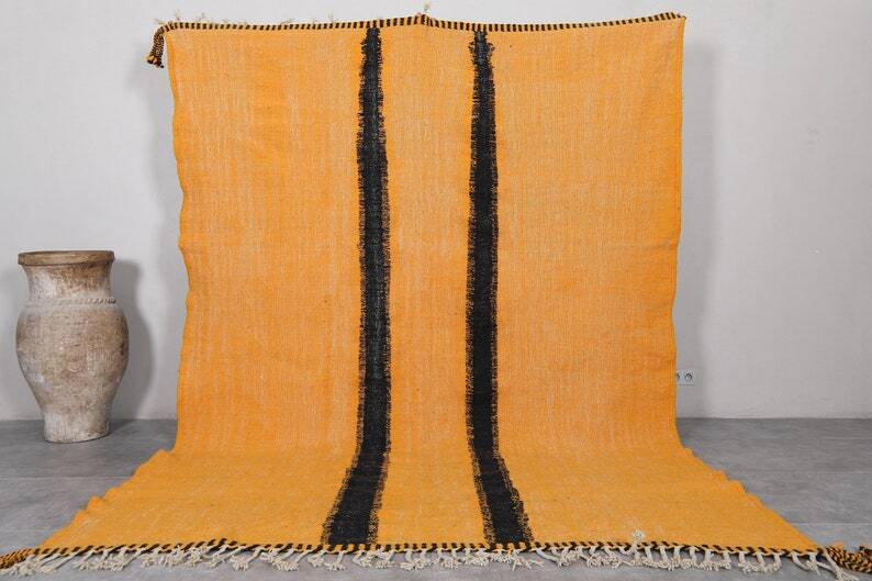 Honey orange Moroccan rug 150/250cm